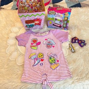 Shopkins Easter Lot Bucket, Size 4/5 Shirt, 64 piece building set, Bow